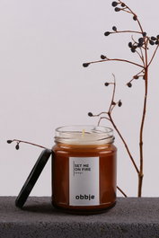 Aberto Design Set me on Fire - Amber Vela Aromática Manzana y Canela Hecha a Mano